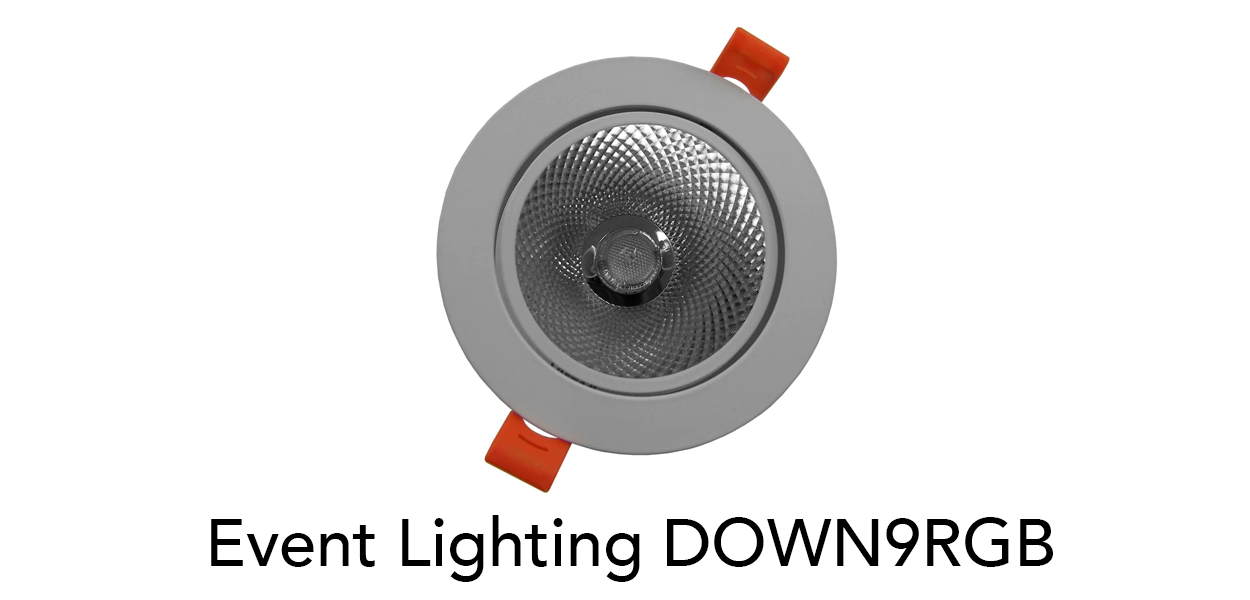 Event Lighting Architectural Range Expands with DOWN9RGB DMX Downlight
