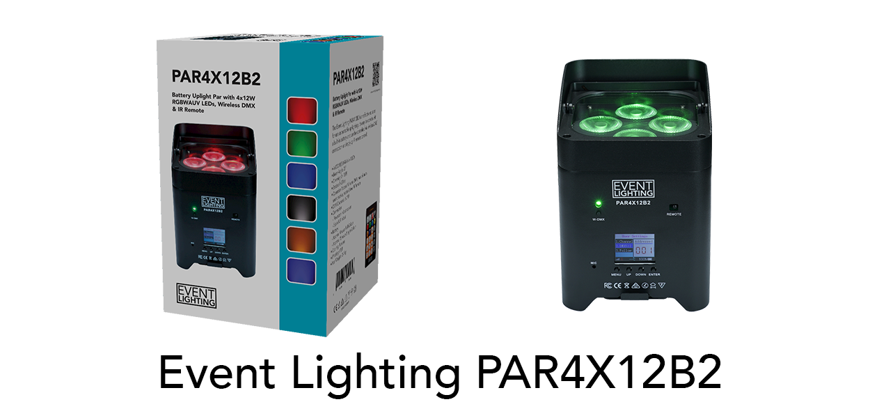 Event Lighting PAR4X12B2 Lands at Eventec!