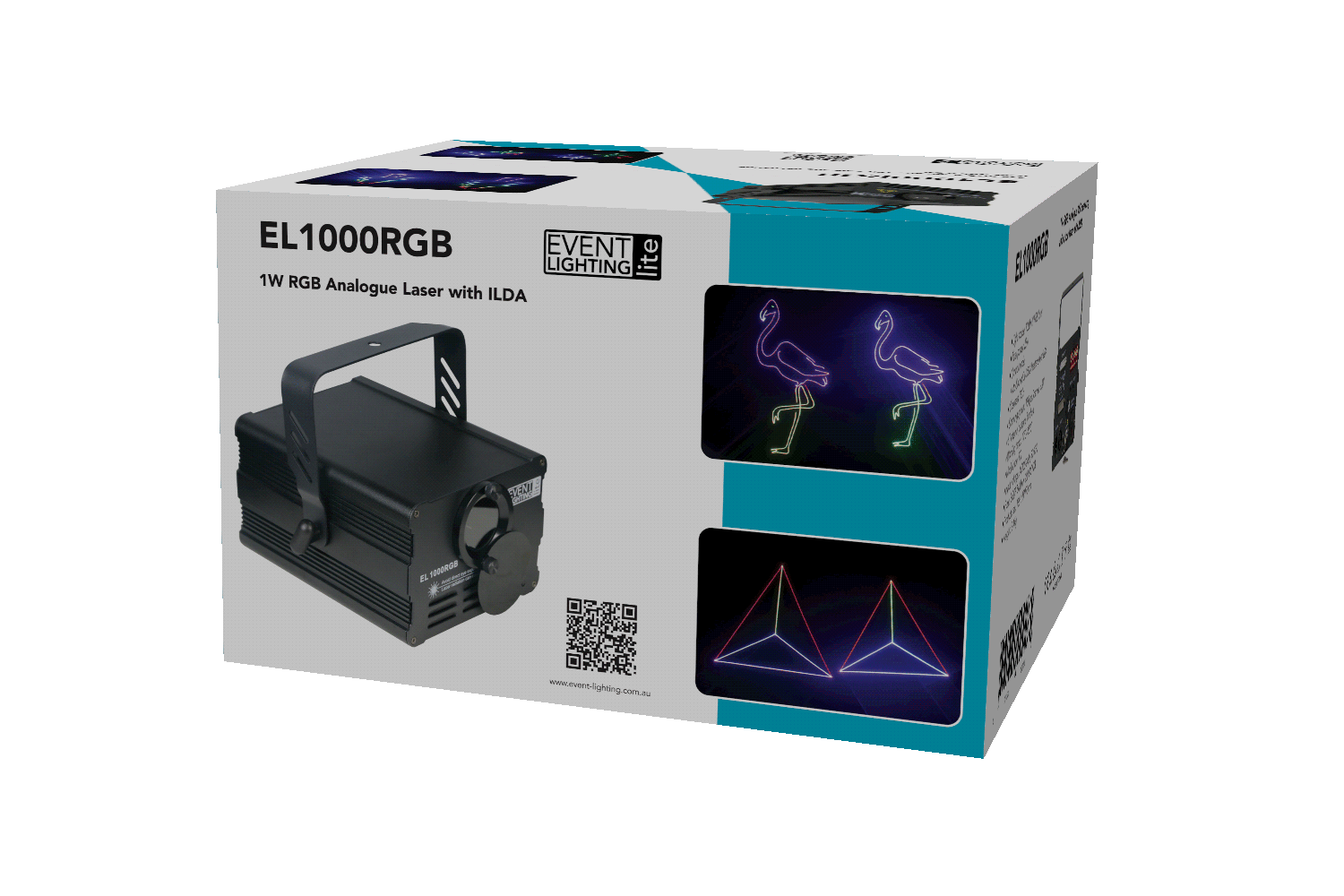 EL1000RGB 1W RGB Analogue 15K scanning animation laser with ILDA