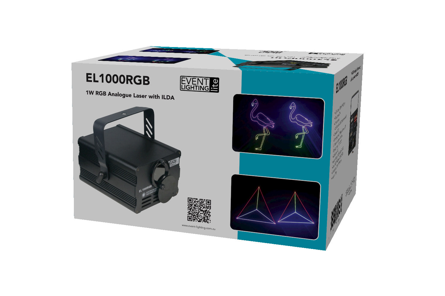 EL1000RGB 1W RGB Analogue 15K scanning animation laser with ILDA