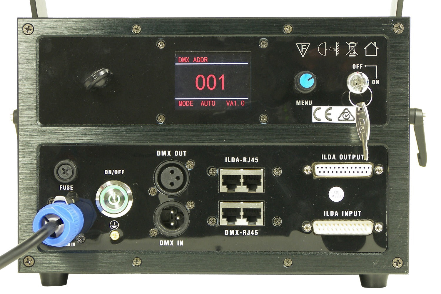 EL5000RGBPRO - 5W RGB Animation Laser. ILDA, RJ45, 30K Scanner - Road case included