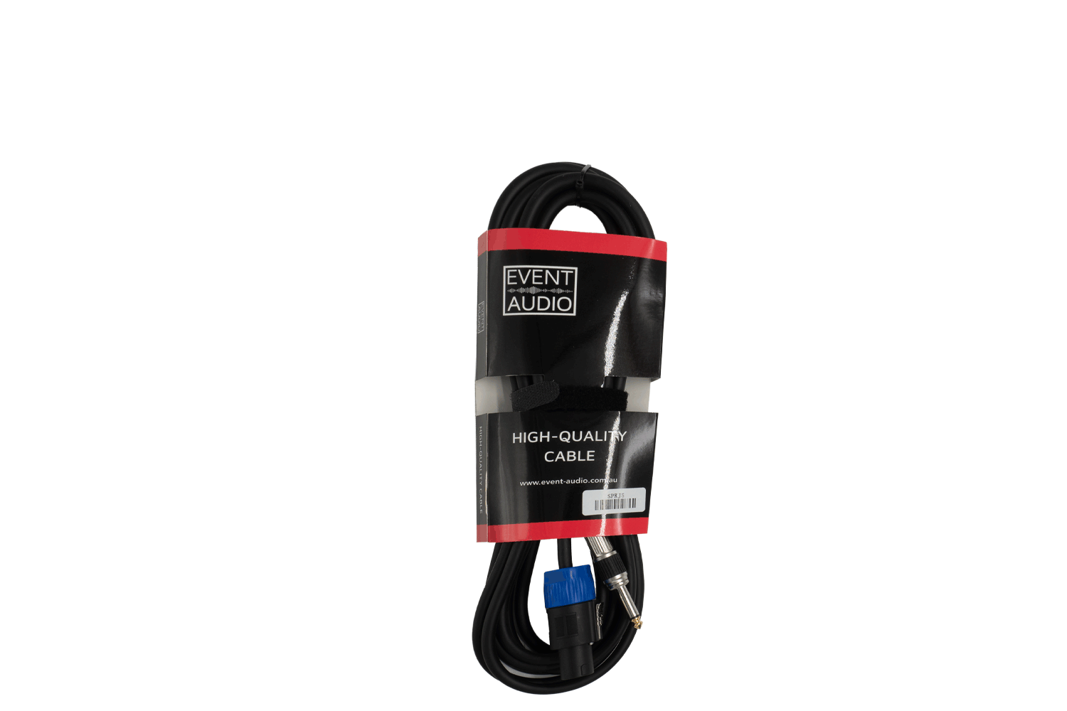 Event Audio SPKJ5 - 5m Speakon 4 Pin Male to Jack Male Speaker Lead - 1.5mm - Black Ring packaged product 