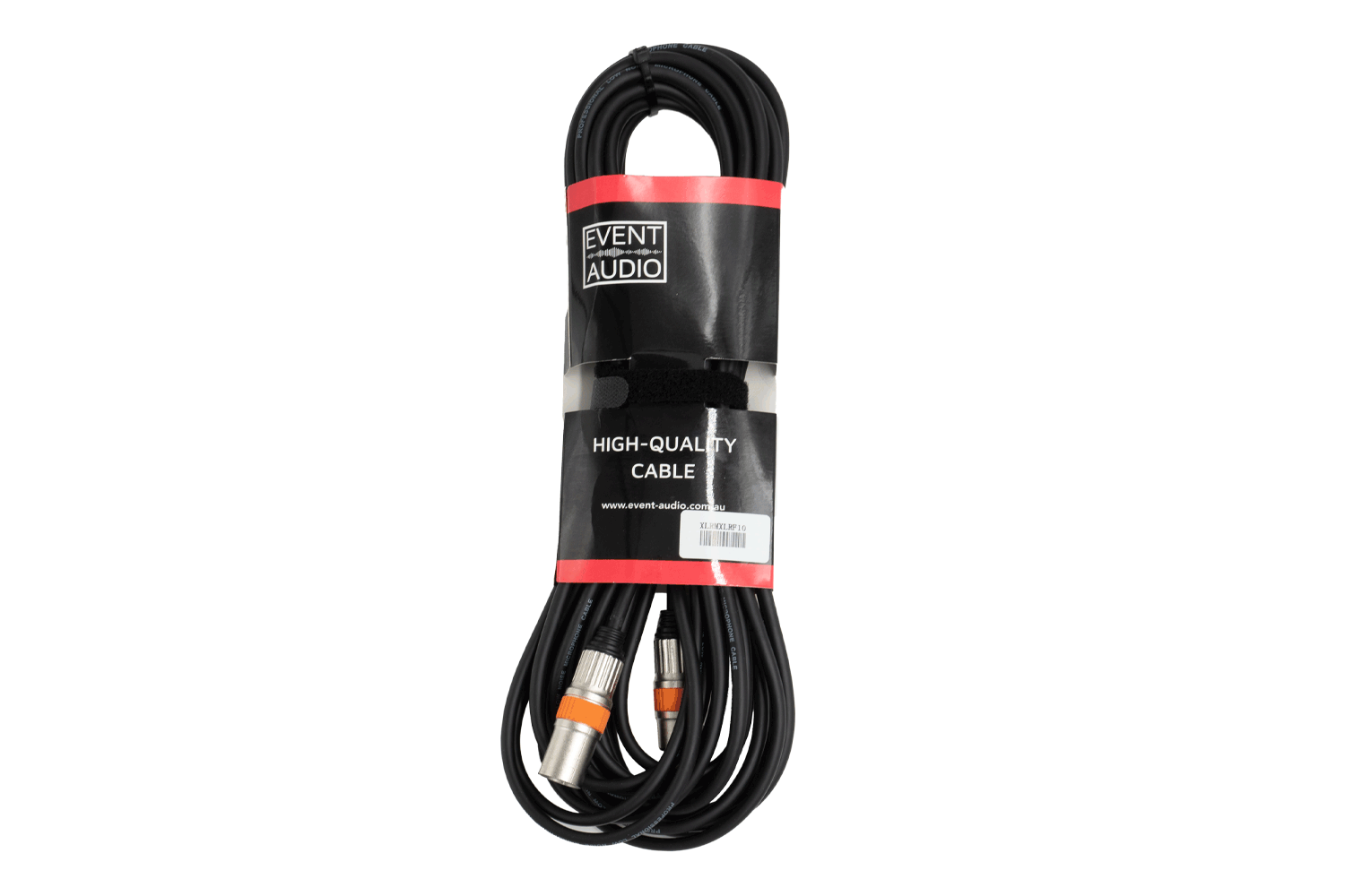 Event Audio XLRMXLRF10 - 10m XLR 3 Pin Male to Female Signal Lead - Orange Ring packaged product 