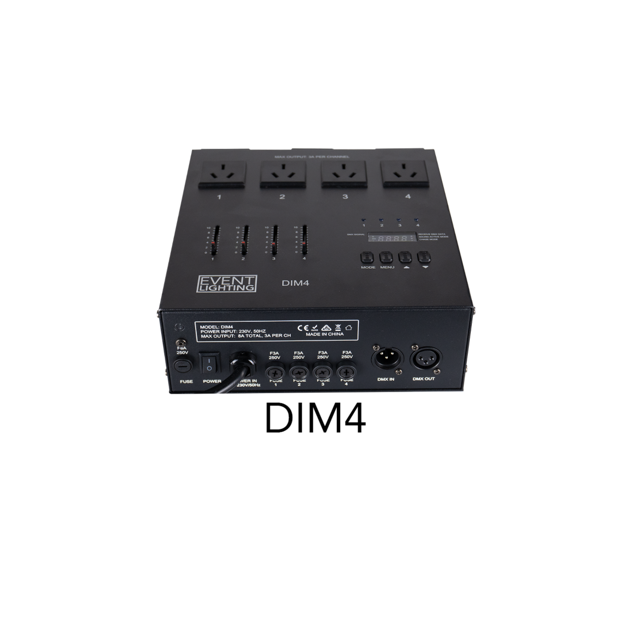 DIM4 - 4 channel DMX Dimmer/Switch