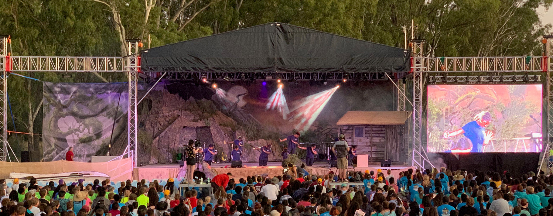 SDA Pathfinder Camporee - Event Lighting Staging Outdoor Truss