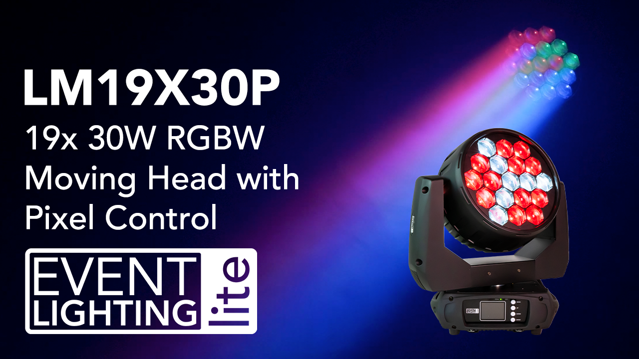 Event Lighting Lite LM19X30P Now Available with Video