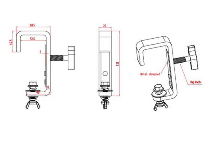 Event Lighting Steel Hook Clamp