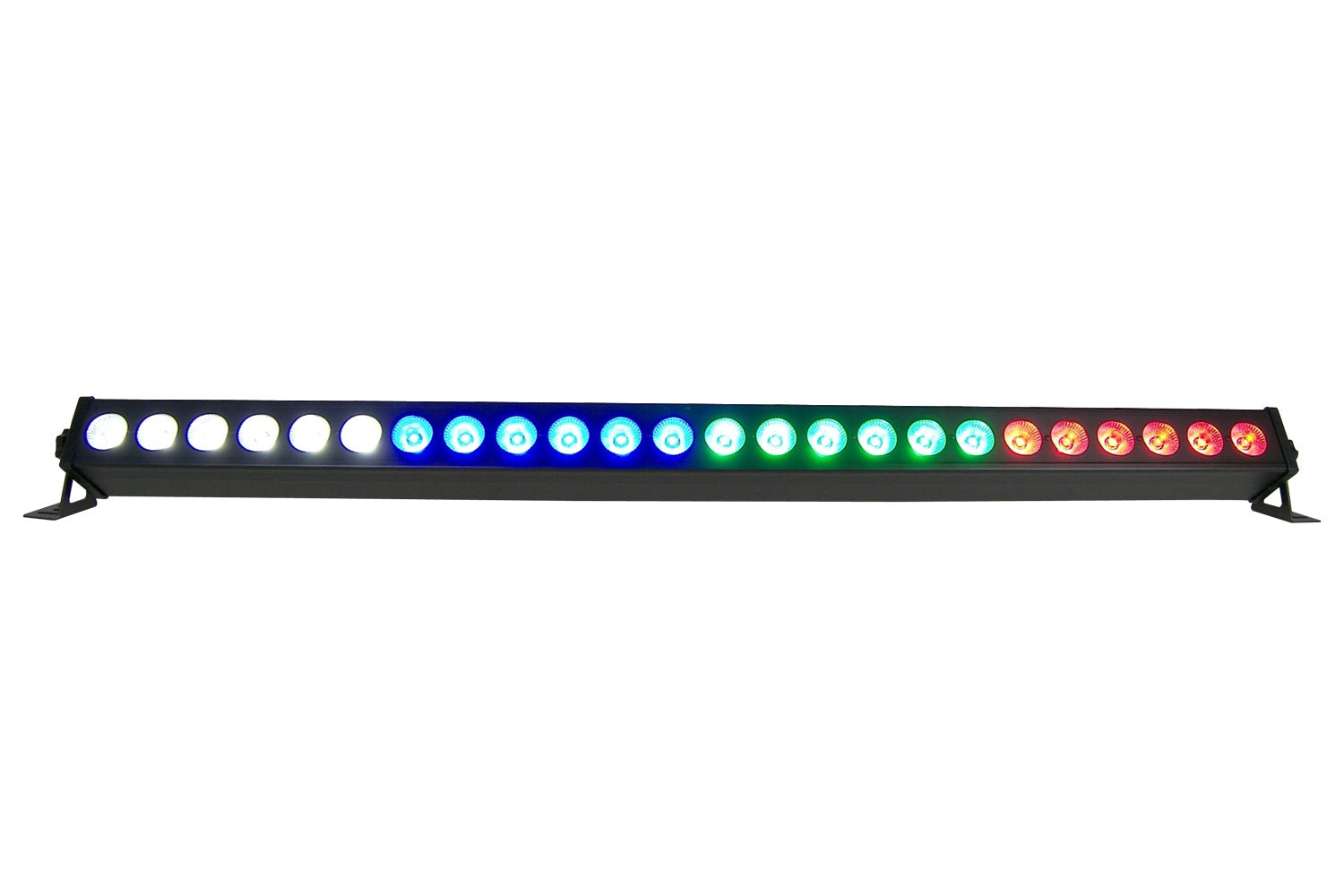 BAR24X4L - 24x 4W RGBW LED Bar with 8 Segment Control – Event Lighting