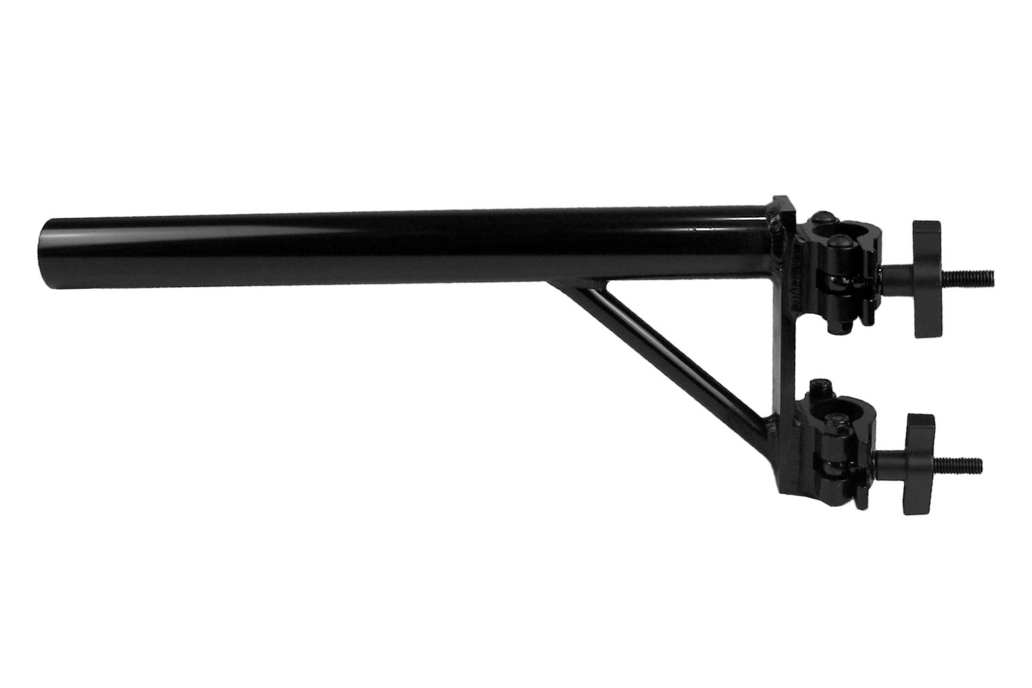 BOOMARM205B - 0.5m Boom Arm Pole with Double Pipe Clamp (Black)