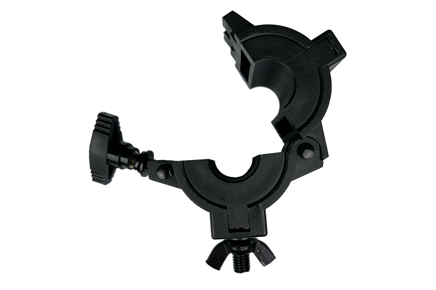 CLAMPE38 - Variable Diameter Clamp (Suits 25, 38 or 50mm) - Black