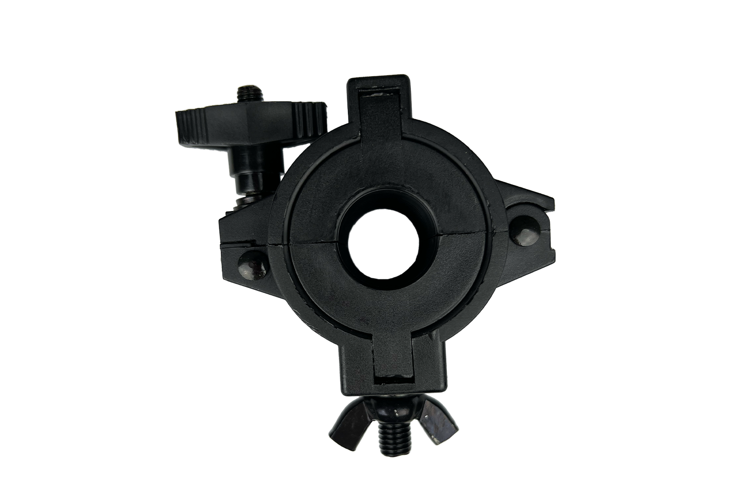 CLAMPE38 - Variable Diameter Clamp (Suits 25, 38 or 50mm) - Black