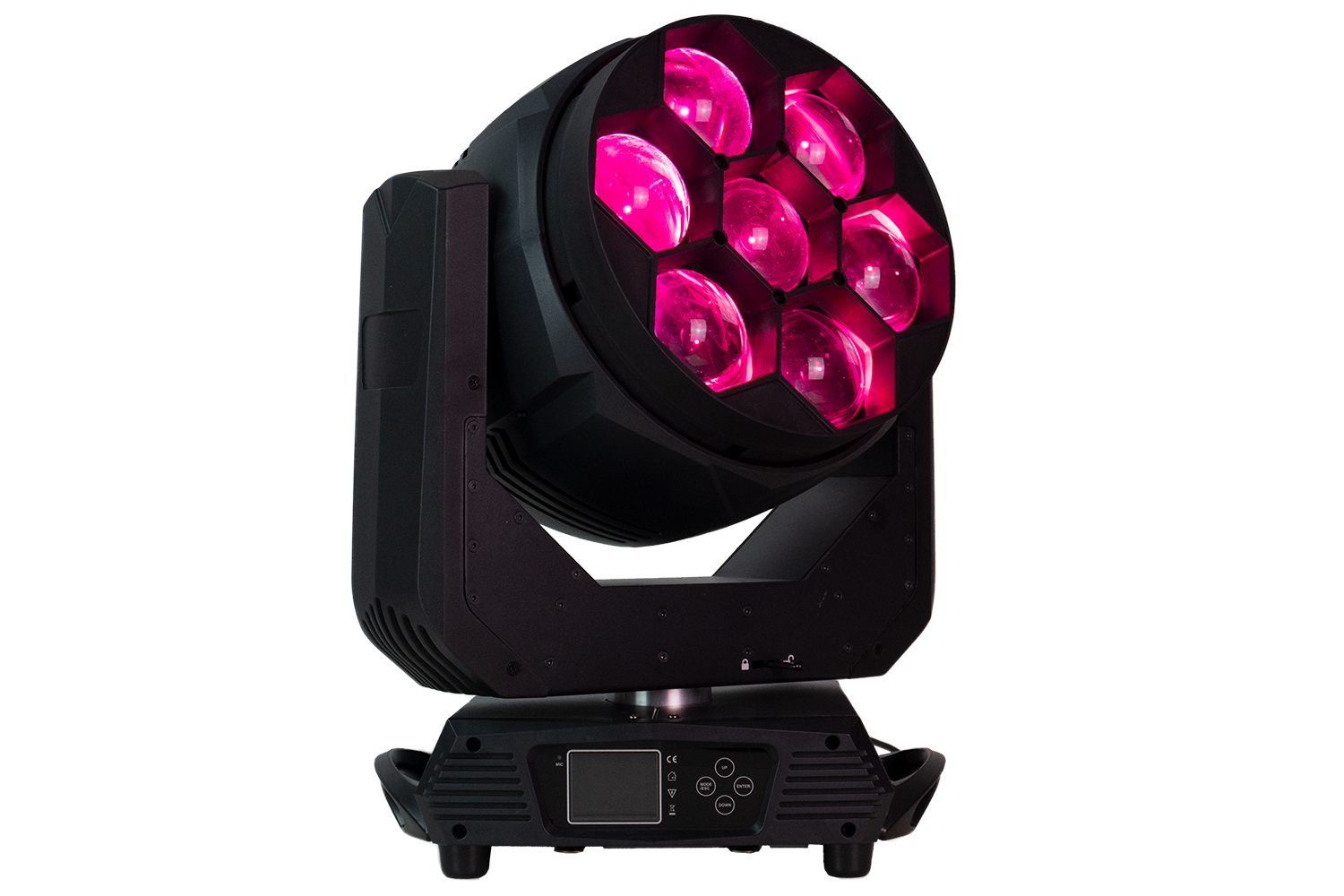 Event Lighting ENFORCER7X60BE moving head, front, red