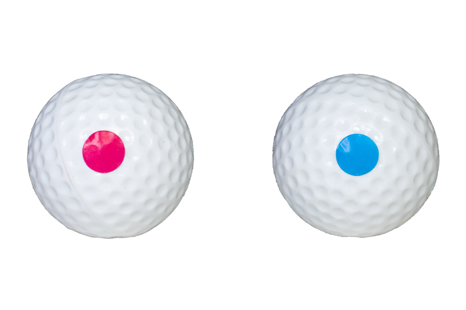 Event Lighting GOLFGENDER Golf balls set of 2 preloaded with pink and blue powder 