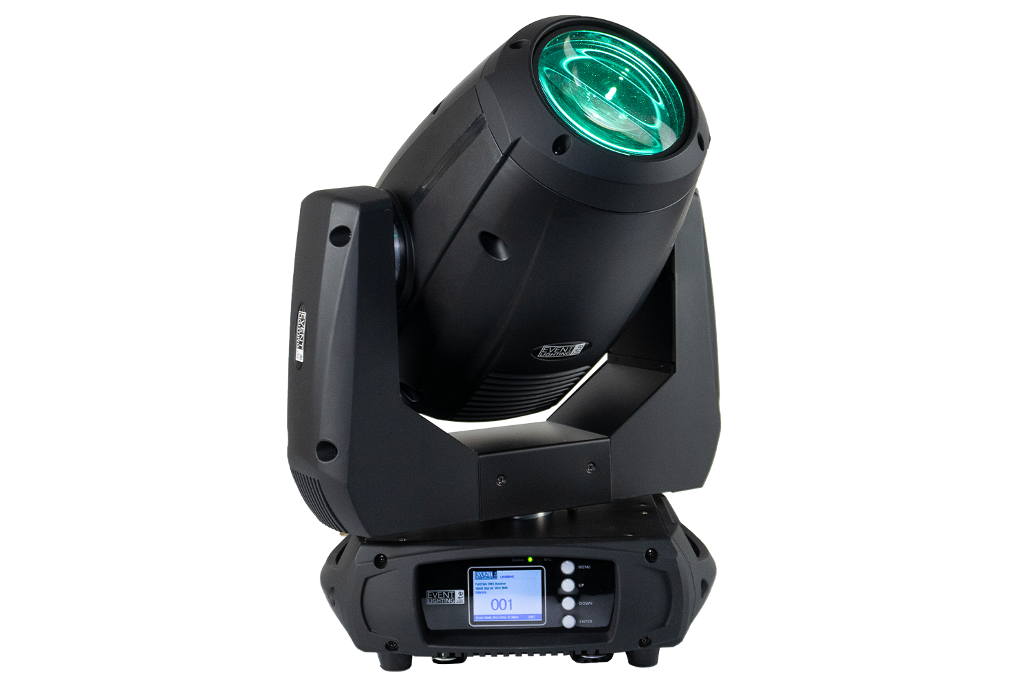Event Lighting Lite LM180BWS hybrid moving head, front green