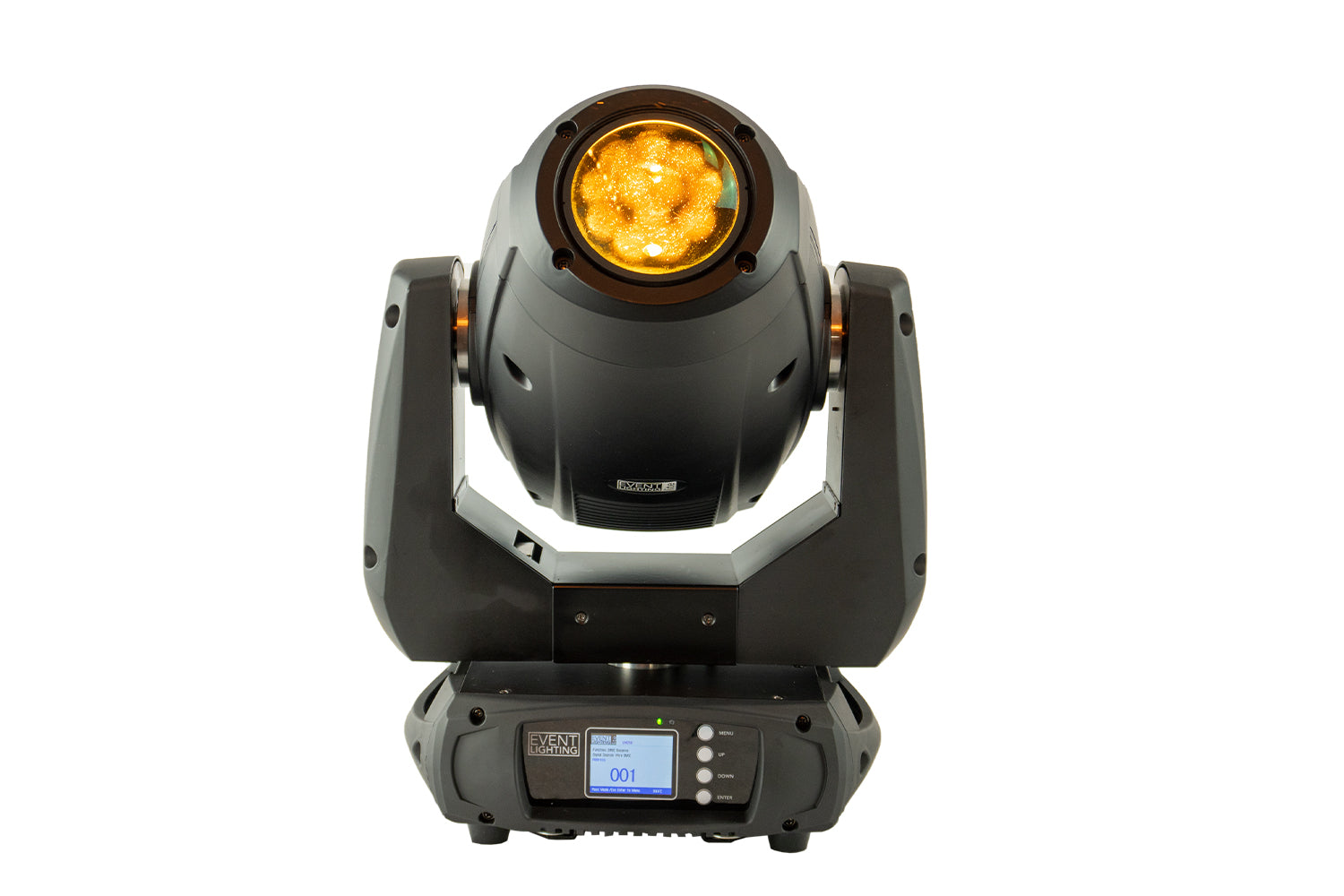 Event Lighting Lite LM250 Moving Head, front orange