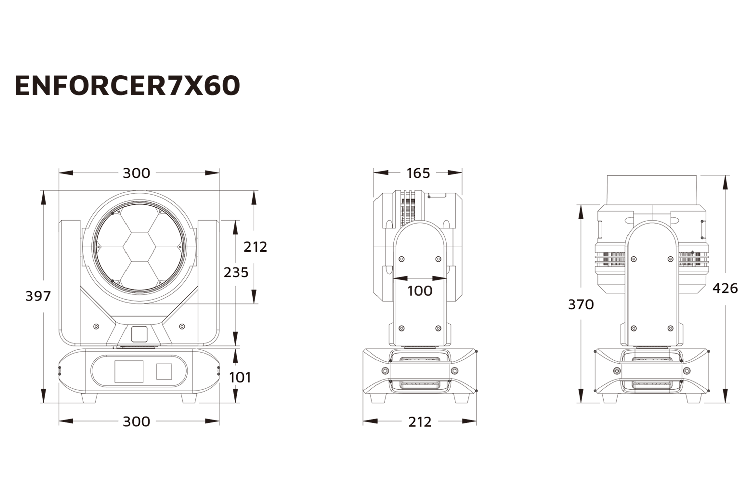 Event Lighting ENFORCER7X60 Moving Head Line