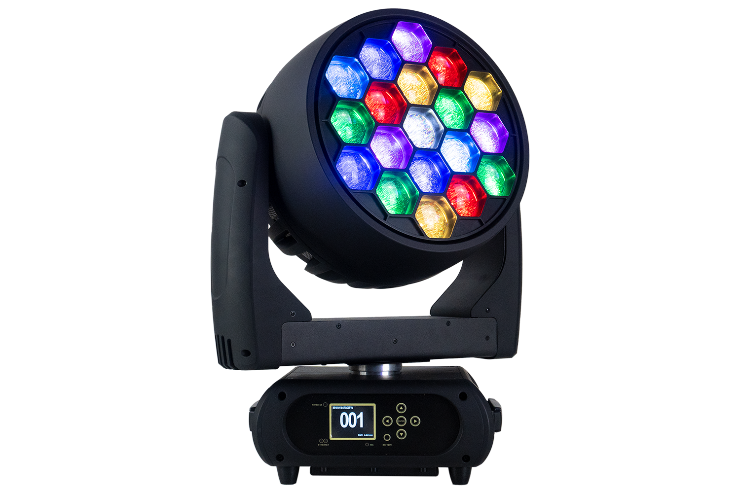 Event Lighting M19W40RGBW wash zoom moving head, hero, multicolour