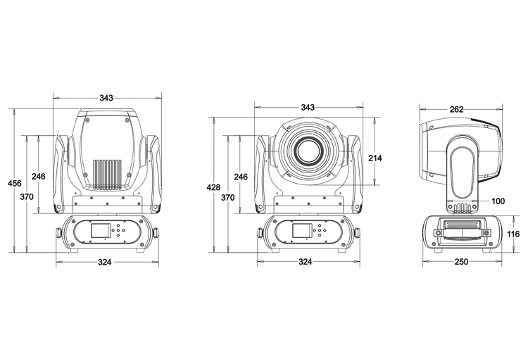 Event Lighting180W LED Moving Spot