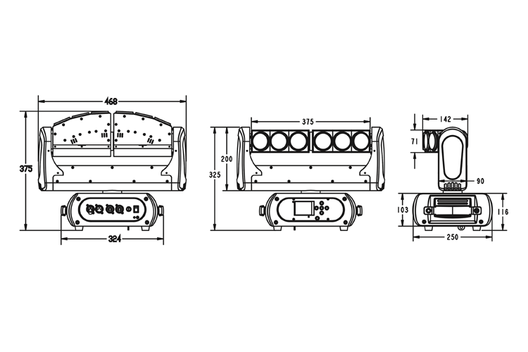 Event Lighting Moving Head M6B10RGBW