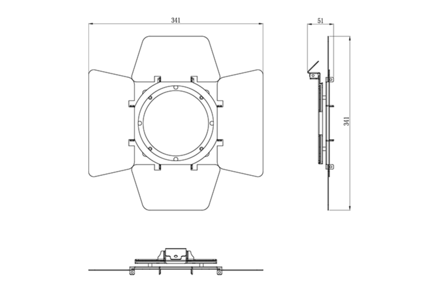 Event Lighting PAR5RBD  line drawing