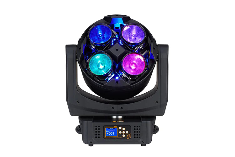 Quad front view, 4-colour LEDs