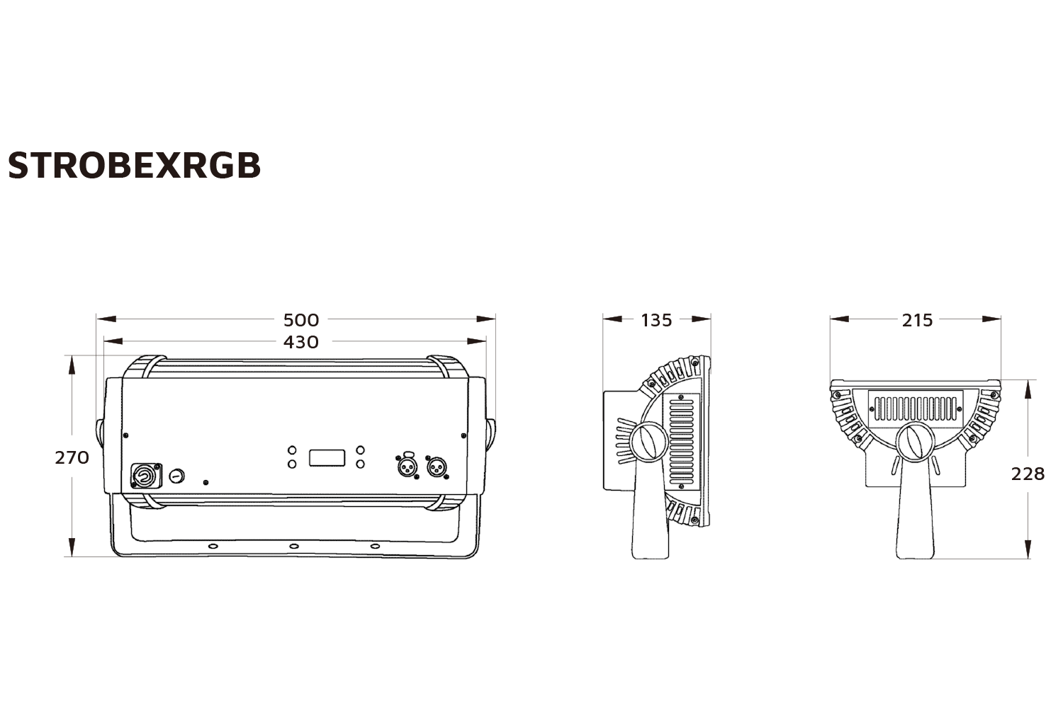 Event Lighting STROBEXRGB line drawing