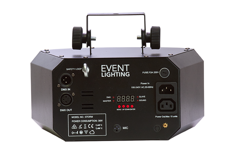 Event Lighting Lite - SABER - 2 x 12W CREE RGBW Rotating Beam Effect